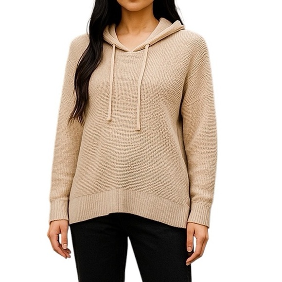 T Alexander Wang Oversized Knit Hoodie Camel - Picture 1 of 7